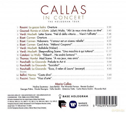Maria Callas: Callas On Stage [CD]