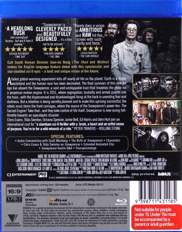 Snowpiercer [Blu-Ray]