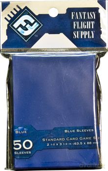 FFG Standard Card Game Sleeves - Blue Niebieskie 50 [GRA]