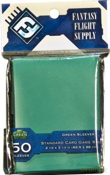 FFG Standard Card Game Sleeves - Green Zielone 50 [GRA]