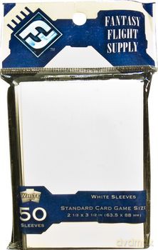 FFG Standard Card Game Sleeves - White Białe 50 [GRA]