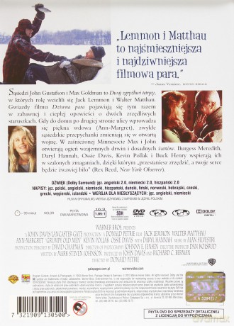 Dwaj zgryźliwi tetrycy [DVD]
