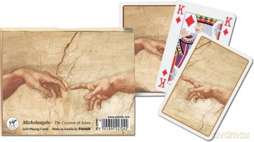 Karty 2 talie Lux - Michał Anioł - Stworzenie Adama [KARTY]