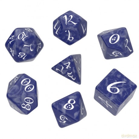 Komplet Kości Classic RPG Dice Set - Kobaltowo-biały [GRA]