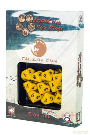 Komplet kości Legenda 5 Kręgów: The Lion Clan Klan Lwa [GRA]