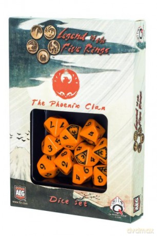 Komplet kości Legenda 5 Kręgów: The Phoenix Clan Klan Feniksa [GRA]