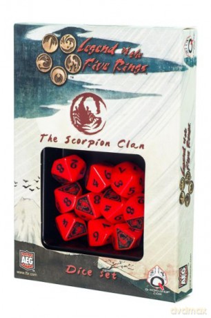 Komplet kości Legenda 5 Kręgów: The Scorpion Clan Klan Skorpiona [GRA]