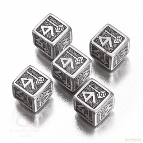 Komplet krasnoludzki k6 Metalowo-czarny [GRA]