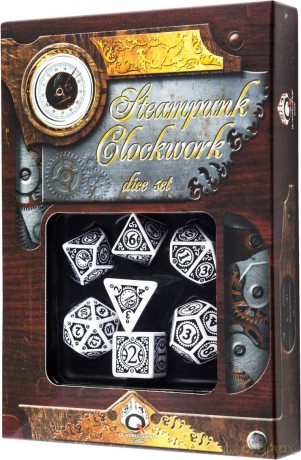 Komplet Steampunk - Clockwork - Biało-czarny [GRA]