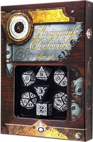 Komplet Steampunk - Clockwork - Czarno-biały [GRA]
