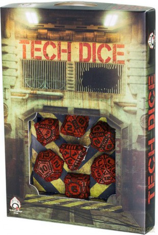 Komplet Tech Dice - Czerwono-czarny [GRA]