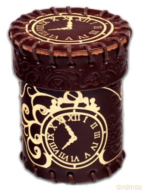 Kubek skórzany Steampunk brązowo-złoty [GRA]