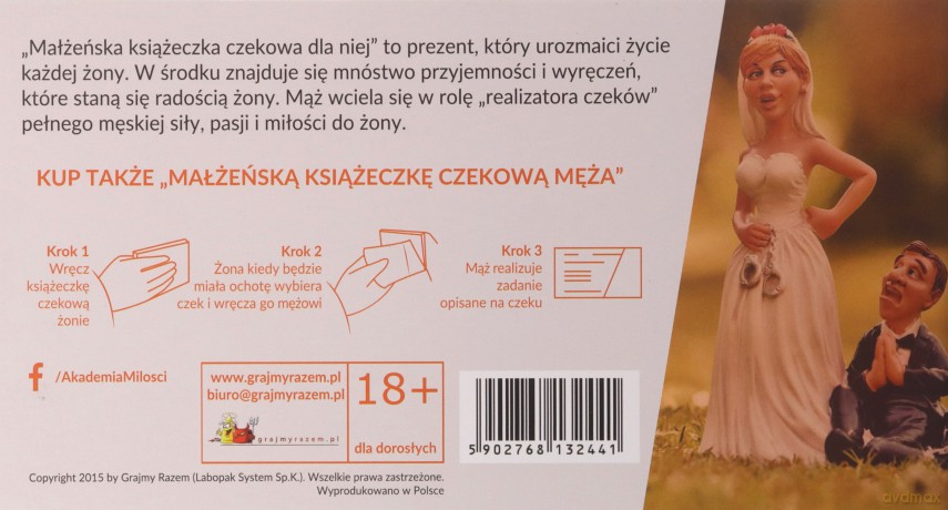 Małżeńska Książeczka Czekowa - Dla Żony [GRA]