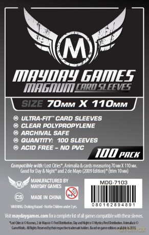 MAYDAY Koszulki Magnum Silver 70x110mm 100 [GRA]