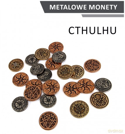 Metalowe Monety - Cthulhu zestaw 24 monet [GRA]