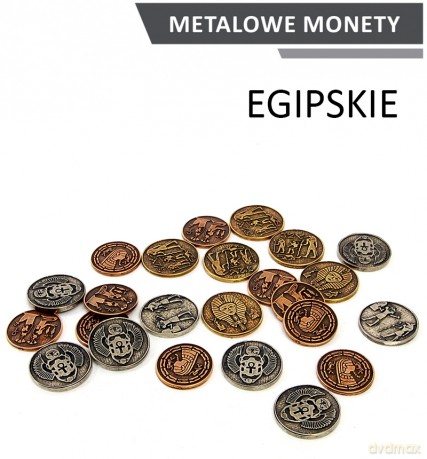 Metalowe Monety - Egipskie zestaw 24 monet [GRA]