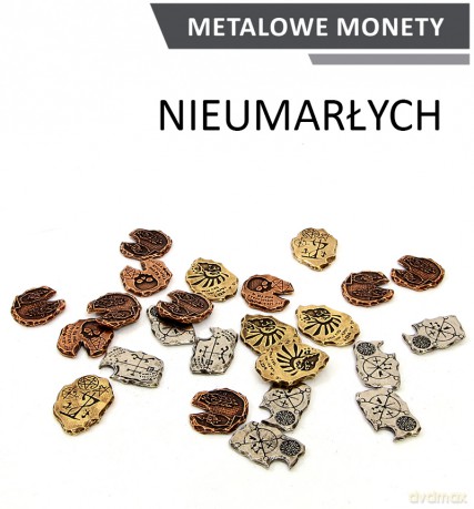 Metalowe Monety - Nieumarłych zestaw 24 monet [GRA]