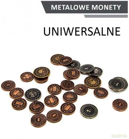 Metalowe Monety - Uniwersalne zestaw 30 monet [GRA]