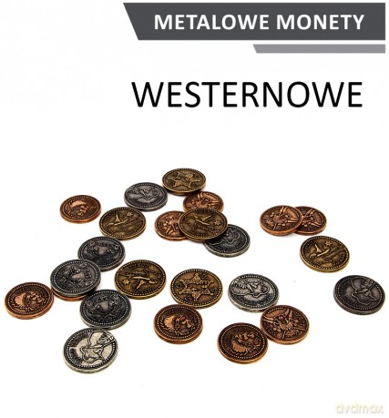 Metalowe Monety - Westernowe zestaw 24 monet [GRA]