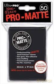 ULTRA-PRO Deck Protector - Pro-Matte Non-Glare Black Czarne 50 [GRA]