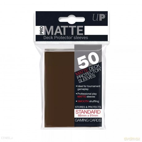 ULTRA-PRO Deck Protector - Pro-Matte Non-Glare Black Czarne 50 [GRA]