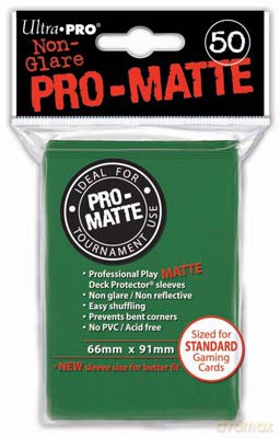 ULTRA-PRO Deck Protector - Pro-Matte Non-Glare Green Zielone 50 [GRA]
