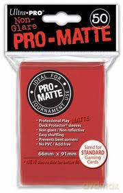 ULTRA-PRO Deck Protector - Pro-Matte Non-Glare Red Czerwone 50 [GRA]