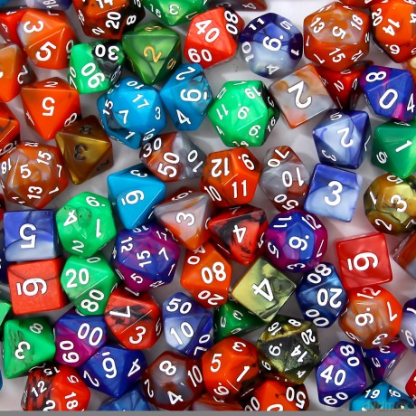 Uzupełnienie Kości REBEL dwukolorowe RPG na sztuki [GRA]