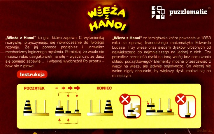 Wieża z Hanoi [PUZZLE]