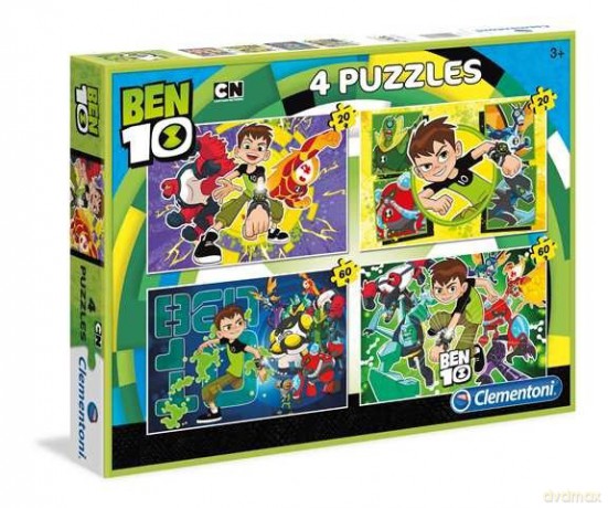 CLEMENTONI 2x20+2x60 el. Linia Specjalna Ben 10 [PUZZLE]