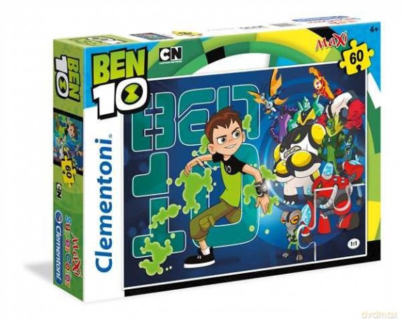 CLEMENTONI 60 el. MAXI Super Kolor Ben 10 [PUZZLE]