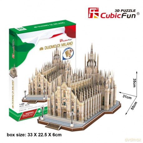 CUBICFUN Puzzle 3D Katedra w Mediolanie 251 el. [PUZZLE]