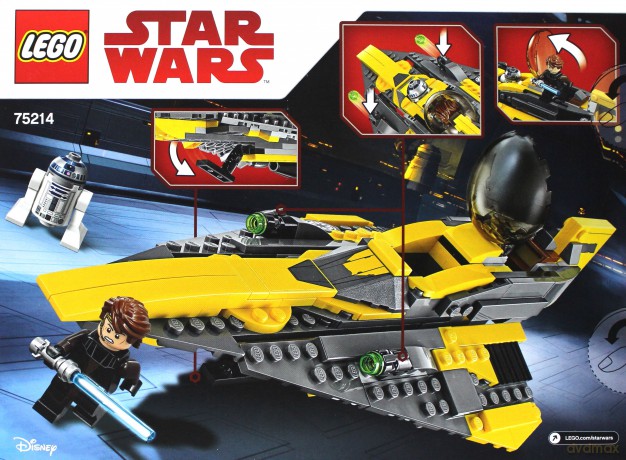 LEGO Star Wars Jedi Starfighter Anakina (Gwiezdne Wojny) (75214) [KLOCKI]