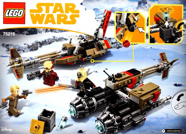 LEGO Star Wars Skutery Jeźdźców Chmur (Gwiezdne Wojny) (75215) [KLOCKI]