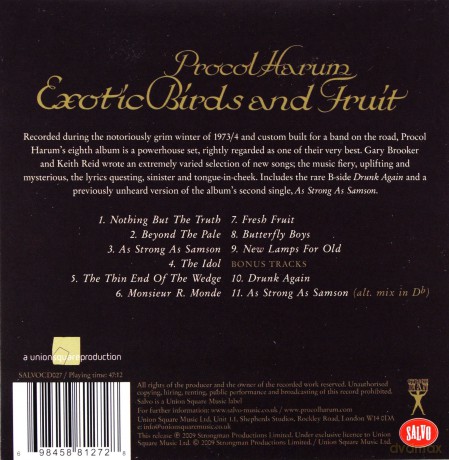 Procol Harum: Exotic Birds And Fruit  [CD]