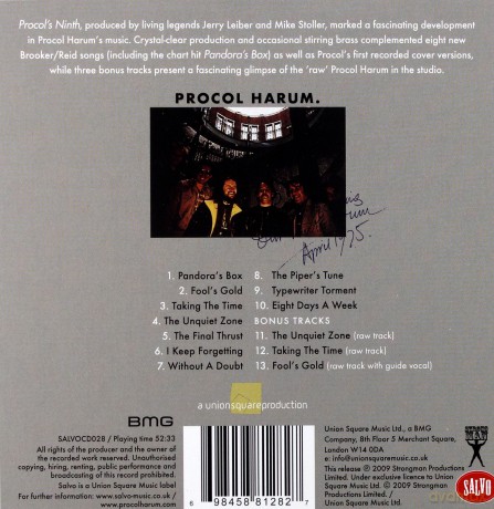 Procol Harum: Procol's Ninth [CD]