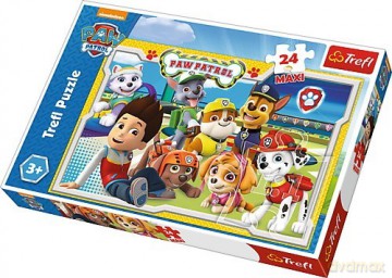 TREFL 24 el. Maxi - Psi Patrol, Wesoła drużyna [PUZZLE]