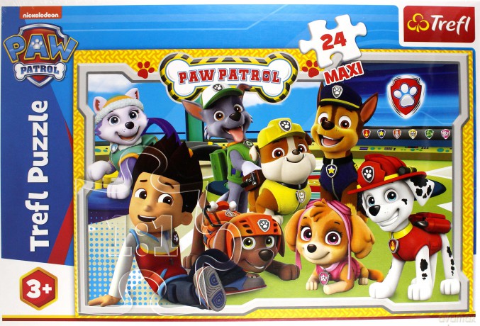 TREFL 24 el. Maxi - Psi Patrol, Wesoła drużyna [PUZZLE]