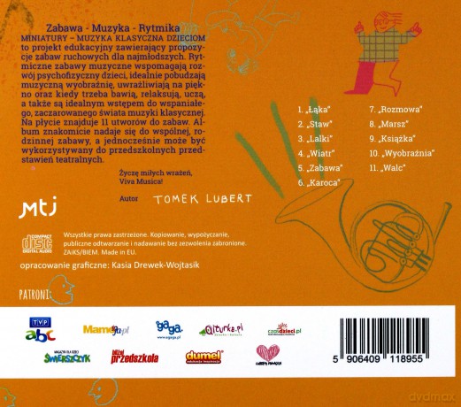 Qndel Tomek Lubert: Miniatury: Muzyka klasyczna dzieciom [CD]