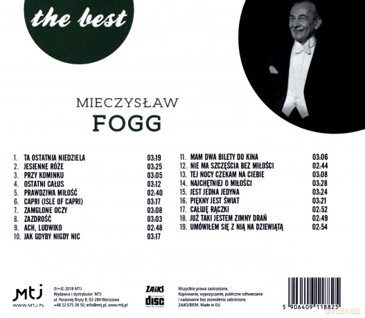Mieczysław Fogg: The best - Jesienne róże [CD]