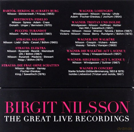 Birgit Nilsson: Birgit Nilsson - The Great Live Recordings [31CD]
