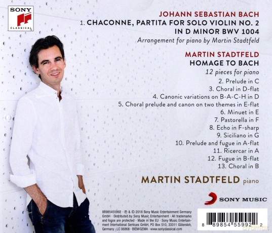 Martin Stadtfeld: Homage to Bach [CD]