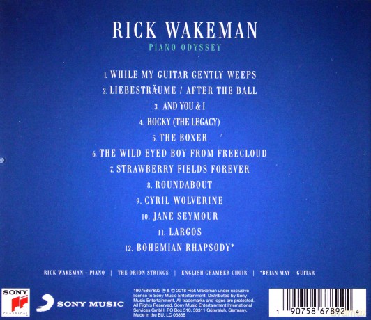 Rick Wakeman: Piano Odyssey [CD]