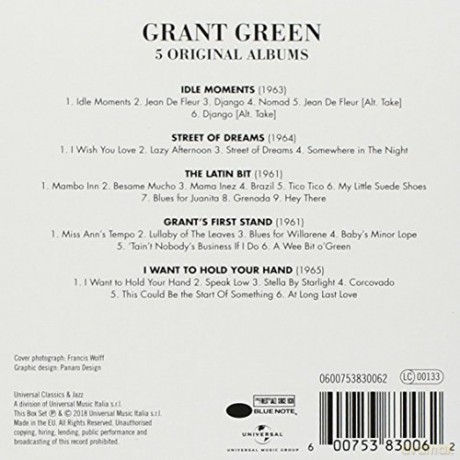Grant Green: 5 Original Albums [5CD]