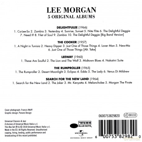 Lee Morgan: 5 Original Albums [5CD]