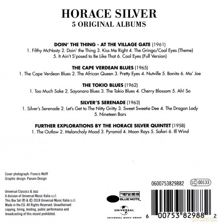 Horace Silver: 5 Original Albums [5CD]