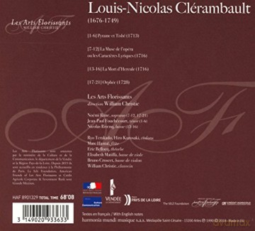 Clerambault: Cantates Les Arts Florissants (digipack) [CD]