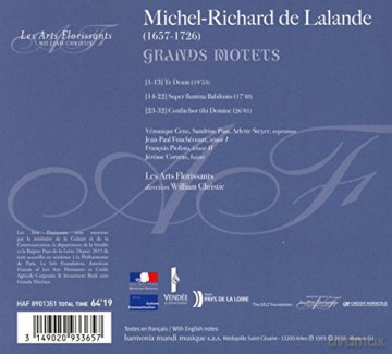 Lalande: Te Deum Les Arts Florissants (digipack) [CD]