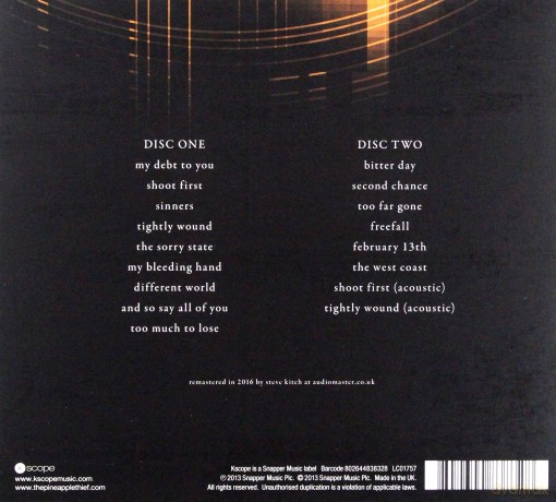 The Pineapple Thief: Tightly Unwound (digipack) [2CD]