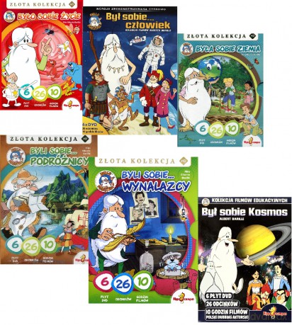 Kolekcja Było Sobie: Była Sobie Ziemia / Był Sobie Kosmos / Był sobie Człowiek / Było Sobie Życie / Byli Sobie Wynalazcy / Byli Sobie Podróżnicy / Pakiet [36DVD]